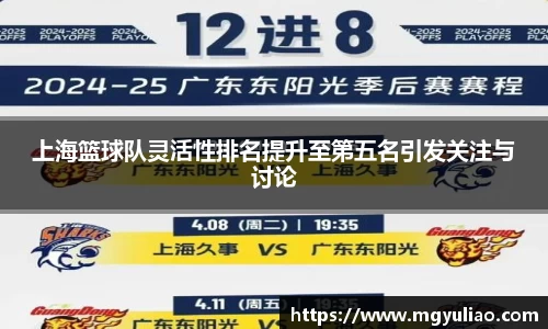 上海篮球队灵活性排名提升至第五名引发关注与讨论